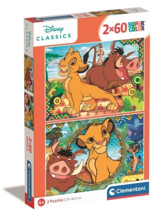 Puzzle 2x60 Król Lew