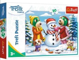 Puzzle 30 Zimowe zabawy Treflików TREFL