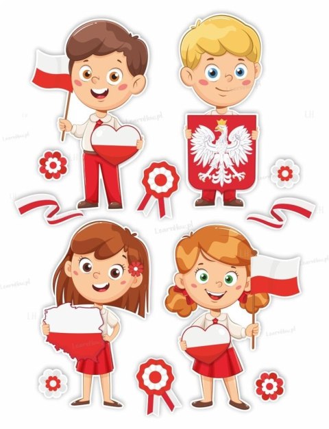 Dekoracje patriotyczne - Duże dzieci 04 12el Dekoracje patriotyczne - Duże dzieci 04 12el