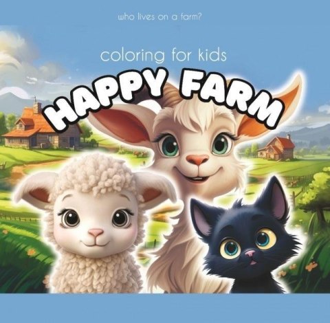 Kolorowanka 140x140 Happy Farm owca Kolorowanka 140x140 Happy Farm owca