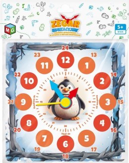 Zegar edukacyjny - Pingwin