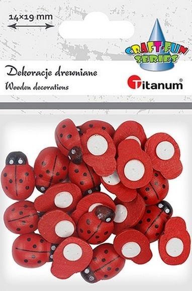 Dekoracje samoprzylepne 3D biedronki 14x19mm 24szt Dekoracje samoprzylepne 3D biedronki 14x19mm 24szt