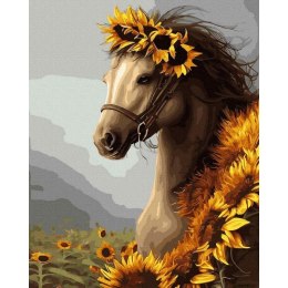 Malowanie po numerach - Uroczy koń 40x50cm