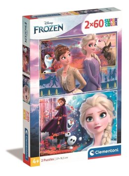 Puzzle 2x60 Super kolor Frozen 2