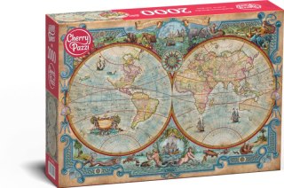 Puzzle 2000 CherryPazzi Great Discoveries World Map 50125