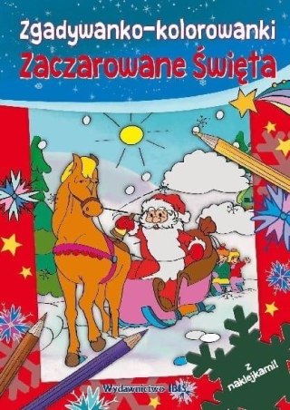 Zgadywanko-kolorowanki. Zaczarowane święta...