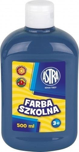 Farba szkolna ciemno niebieska 500ml ASTRA