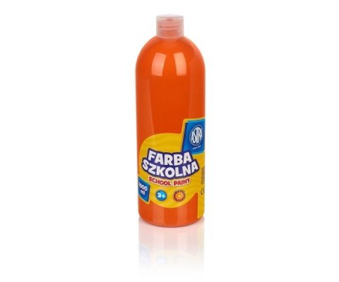 Farba szkolna pomarańczowa 1000ml ASTRA