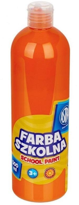 Farba szkolna pomarańczowa 500ml ASTRA