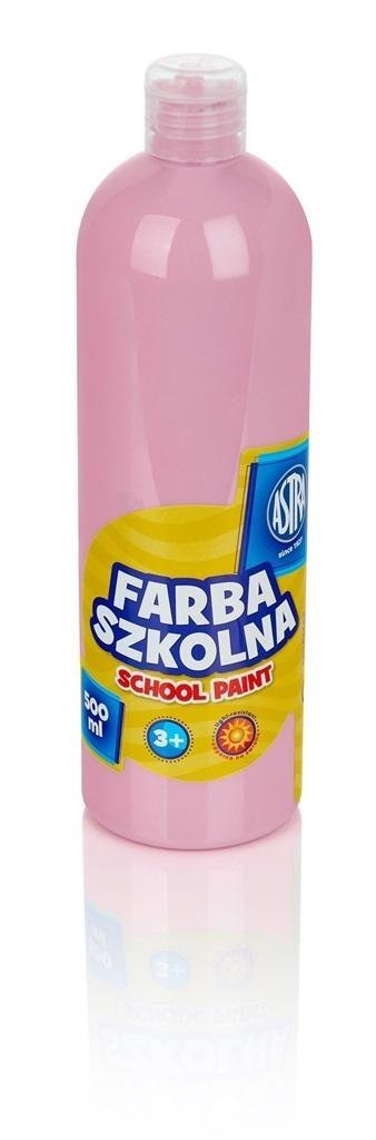 Farba szkolna różowa jasna 500ml ASTRA