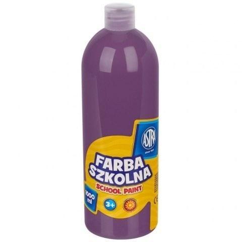 Farba szkolna śliwkowa 1000ml ASTRA