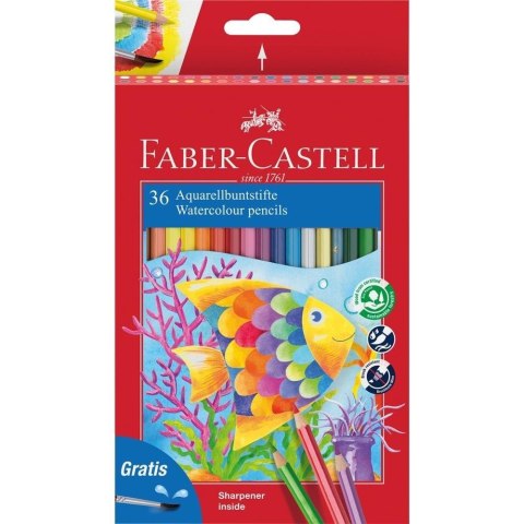 Kredki akwarelowe 36 kolorów FABER CASTELL