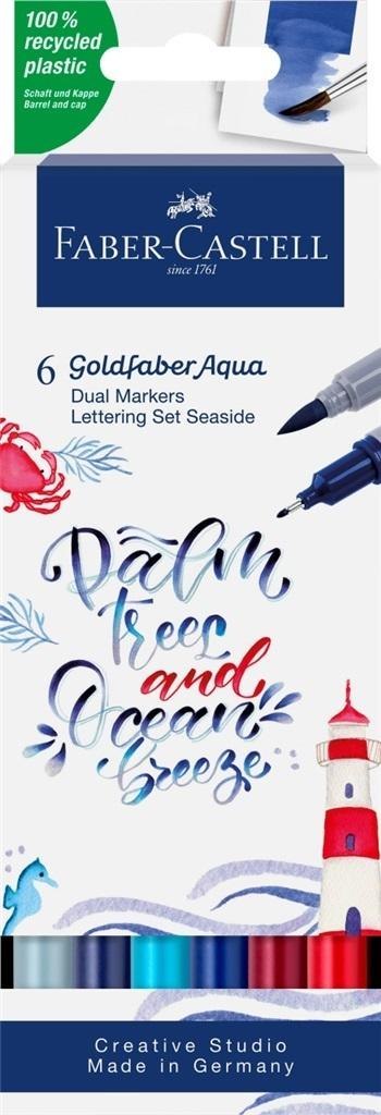Pisak akwarelowy Goldfaber Aqua 6szt FABER CASTELL Pisak akwarelowy Goldfaber Aqua 6szt FABER CASTELL