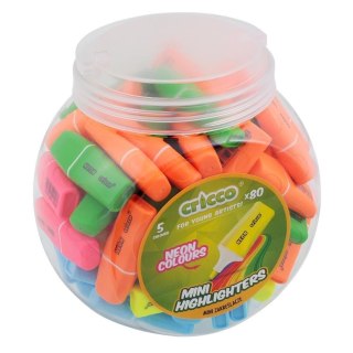 Zakreślacze mini neon mix (80szt) CRICCO