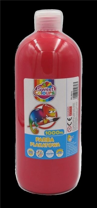 Farba plakatowa rubinowa 1000ml