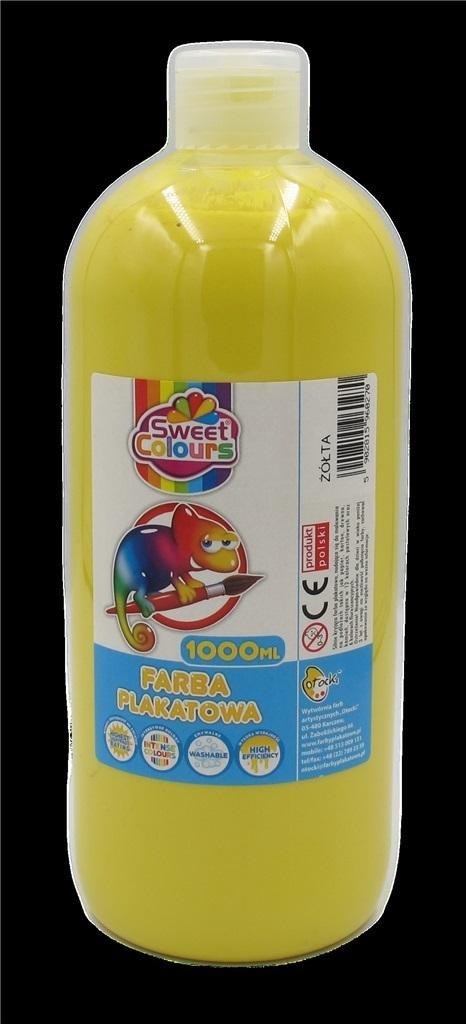 Farba plakatowa żółta 1000ml