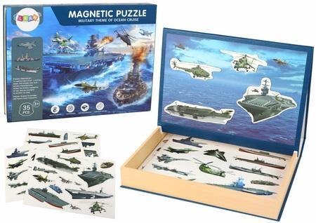 Zestaw puzzli magnetycznych z motywem militarnym Zestaw puzzli magnetycznych z motywem militarnym