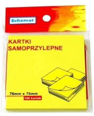 Karteczki samoprzylepne 76x76mm 100szt