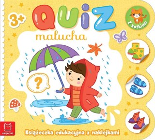 Quiz malucha. Książeczka edukacyjna z naklejkami..