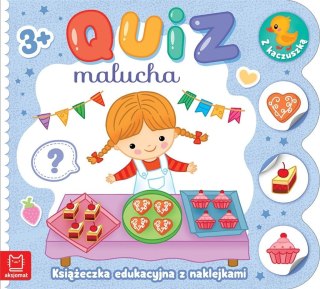 Quiz malucha. Książeczka edukacyjna z naklejkami..