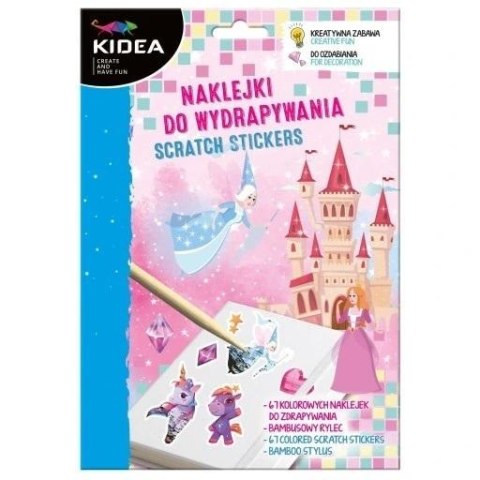 Naklejki do wydrapywania Magiczny Świat KIDEA Naklejki do wydrapywania Magiczny Świat KIDEA