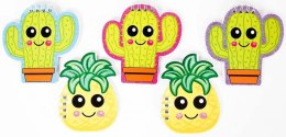 Notesik kaktusy i ananasy MIX