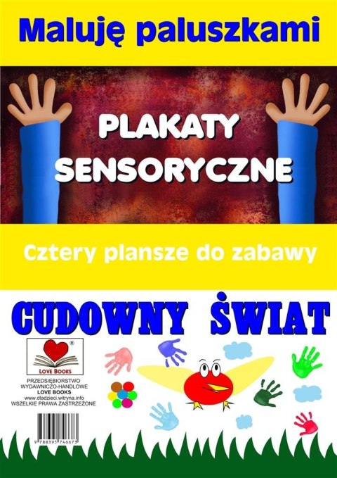 Plakaty sens. Maluję paluszkami. Cudowny świat