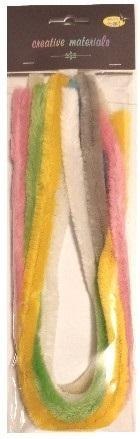 Druty chenille kolorowe pastel 15mm 7szt Druty chenille kolorowe pastel 15mm 7szt