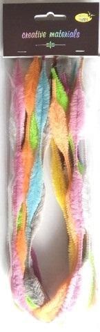 Druty chenille kolorowe pastel 50cm 10szt