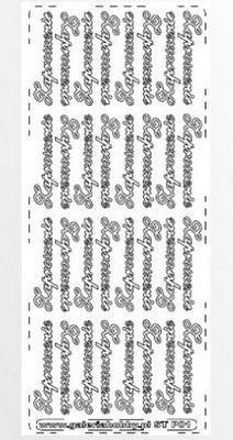 Stiker ażurowy 32szt zaproszenie złoty Stiker ażurowy 32szt zaproszenie złoty