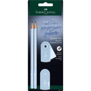 Ołówek 2szt + gumka + temperówka FABER CASTELL