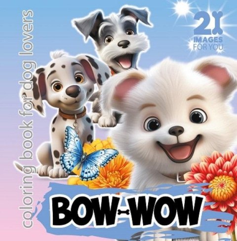 Kolorowanka 160x160 Bow-Wow niebieska Kolorowanka 160x160 Bow-Wow niebieska