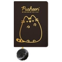 Notatnik pluszowy A5/96K gold Pusheen