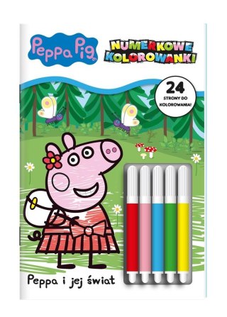 Peppa Pig Numerkowe kolorowanki cz.2 Peppa i jej..