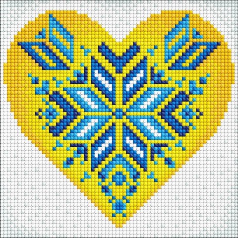 Diamentowa mozaika bez ramy - Ukraina w sercu
