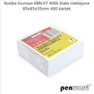 Kostka biurowa biała 85x85x35mm 400K