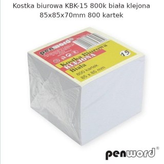 Kostka biurowa biała 85x85x70mm 800K