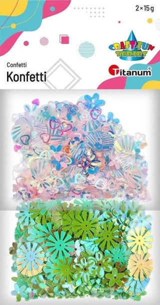 Konfetti Craft-Fun zestaw wzorów mix 2x15g