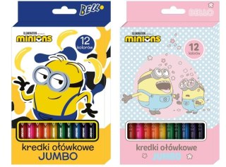 Kredki ołówkowe Jumbo 12 kolorów Minionki