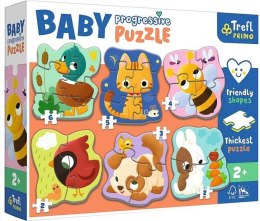 Puzzle Baby Progressive - Zwierzęta TREFL