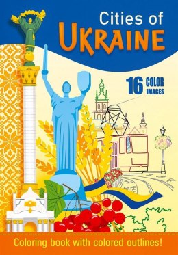Kolorowanka A4 16 obrazków Miasta Ukrainy