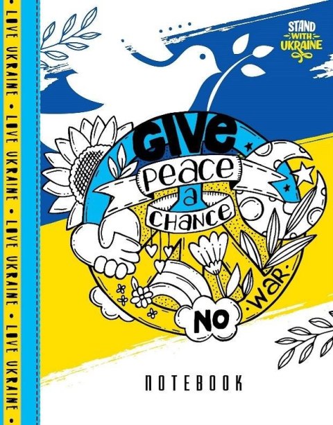Notatnik ozdobny A5/64K kratka TW Peace - pokój Notatnik ozdobny A5/64K kratka TW Peace - pokój