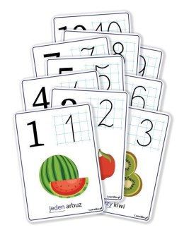 Plansze edukacyjne A5 - Cyfry 1-10 10 kart