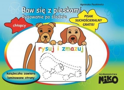 Baw się z pieskami. Rysowanie po śladzie