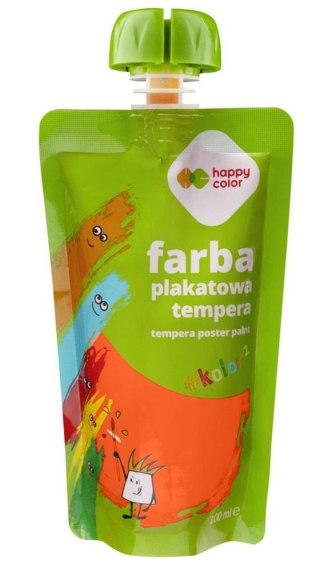 Farba tempera 100ml pomarańczowa HAPPY COLOR