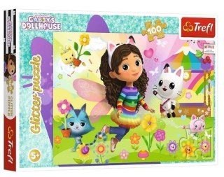 Puzzle 100 Glitter Brokatowa Gabby TREFL