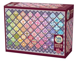 Puzzle 2000 Tęczowy patchwork