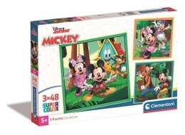 Puzzle 3x48 Super Kolor Mickey/Minnie