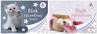 Blok rysunkowy A4/20K biały The sweet pets