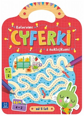 Kolorowe cyferki z naklejkami od 5 lat